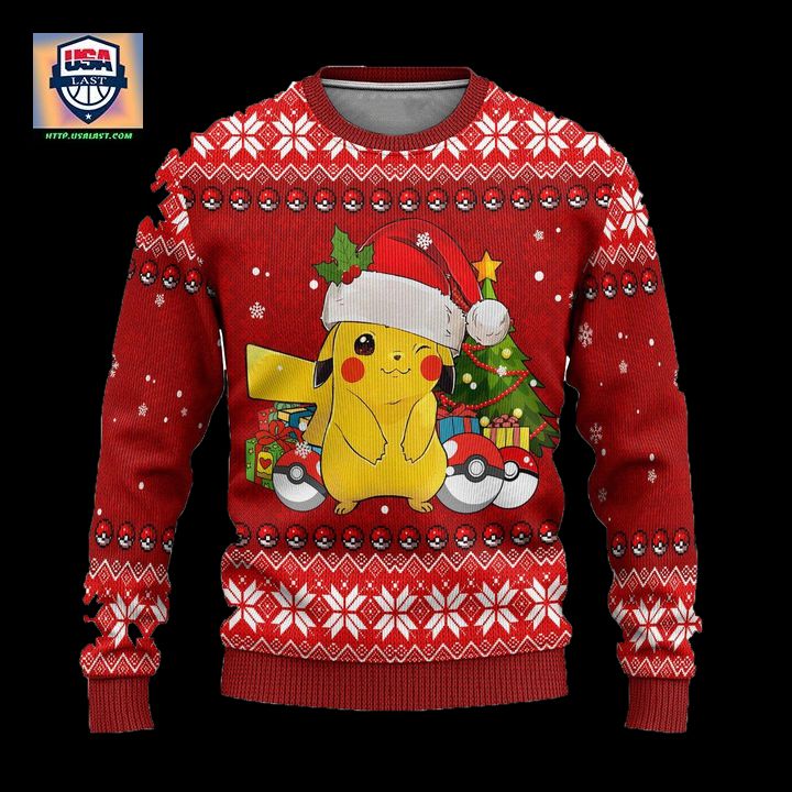 Pikachu Pokemon Anime Ugly Christmas Sweater