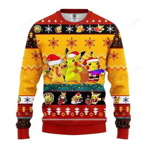 Pikachu Pokemon Christmas For Pokemon Lovers Ugly Christmas Sweater,