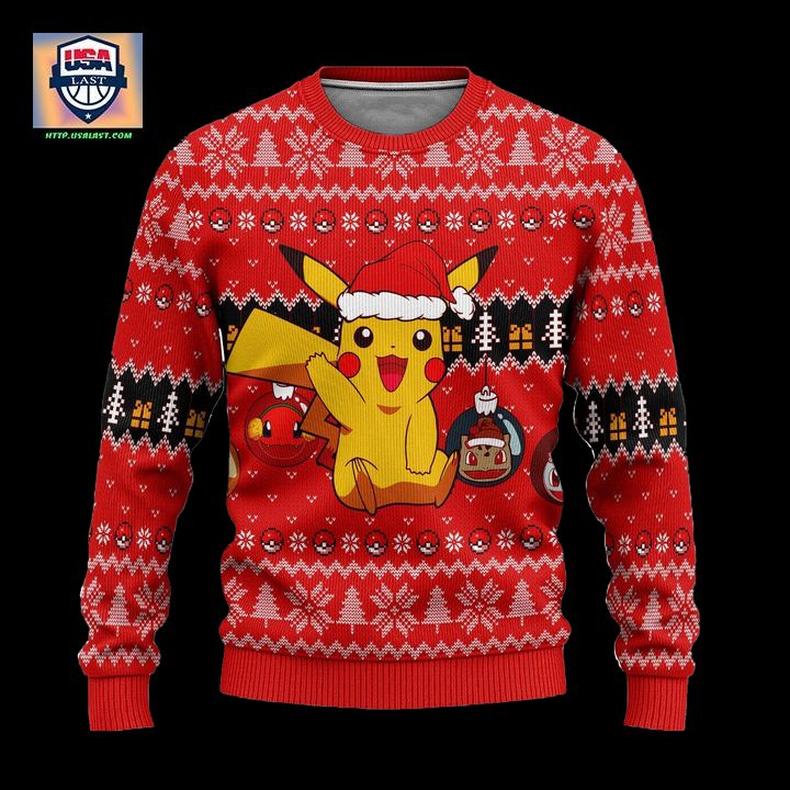 Pikachu Pokemon Ugly Christmas Sweater Anime Xmas Gift