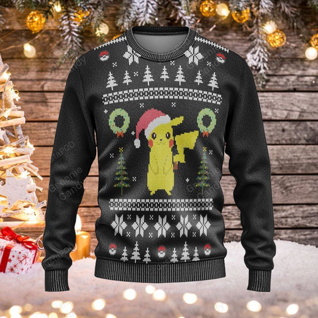 Pikachu Ugly Christmas Sweater, Perfect Holiday Gift