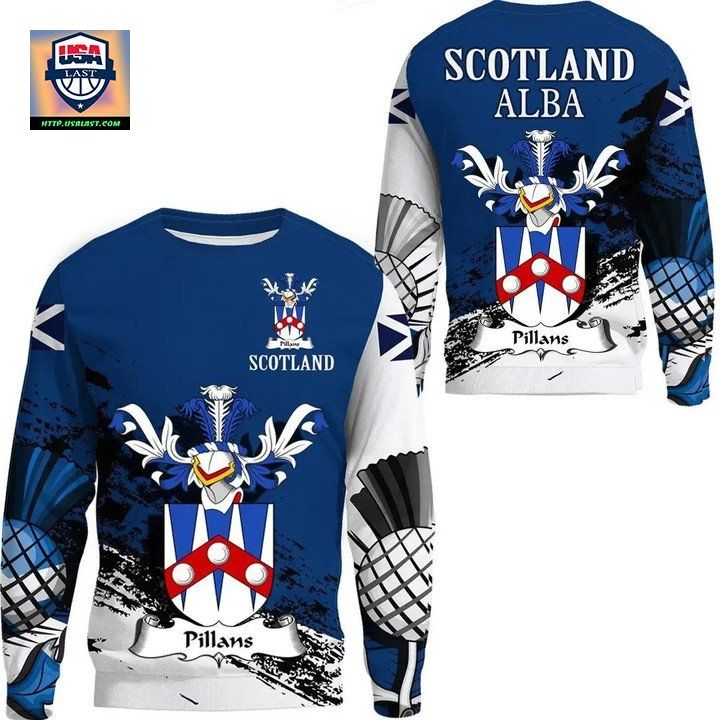 Pillans Scottish Family Crest Scotland Special Sweater 
