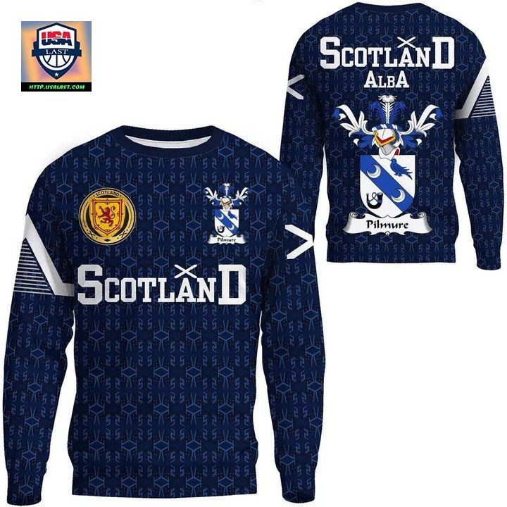 Pilmure Family Crest Sweater Scottish Home 1991 Style 