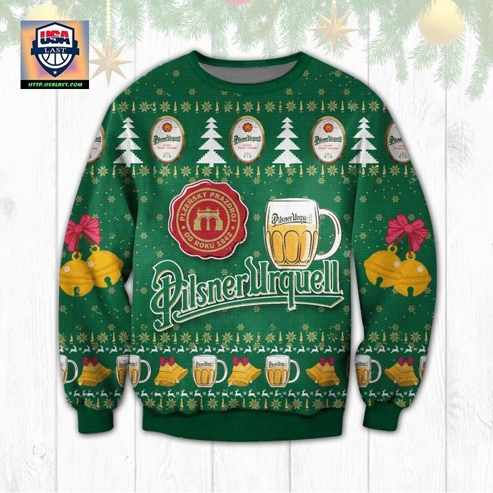 Pilsner Urquell Beer Ugly Christmas Sweater