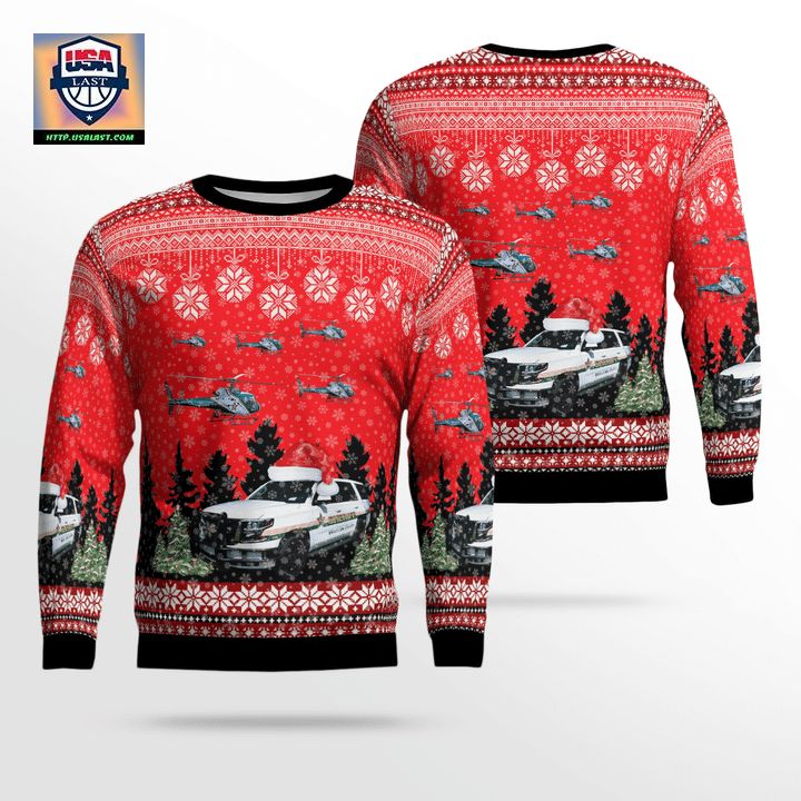 Pinellas County Florida Pinellas County Office Chevy Tahoe And Helicopter Christmas Sweater 3D