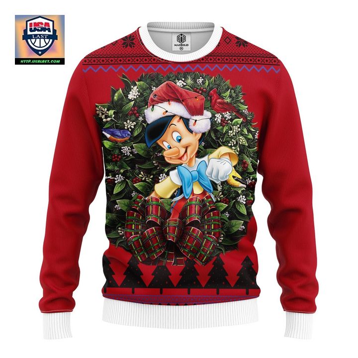 Pinochio Noel Mc Ugly Christmas Sweater Thanksgiving Gift