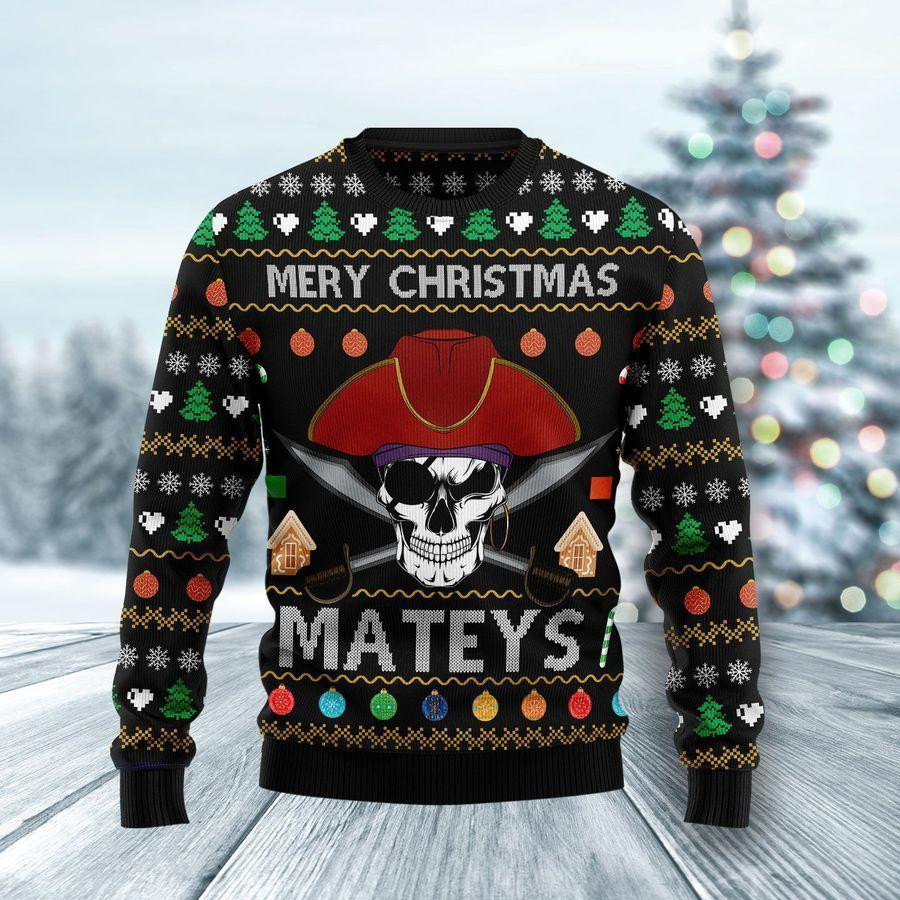 Pirate Skull Ugly Christmas Sweater, Perfect Holiday Gift
