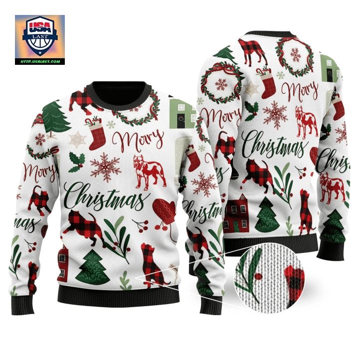 Pitbull Lover Ugly Christmas Sweater
