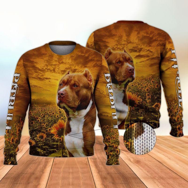 Pitbull Ugly Christmas Sweater, Perfect Holiday Gift