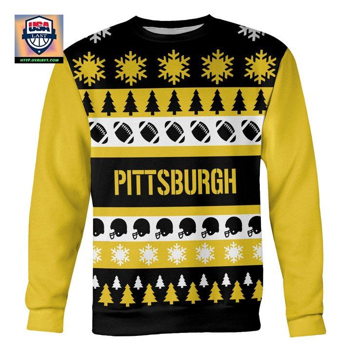 Pittsburgh Football Ugly Christmas Sweater