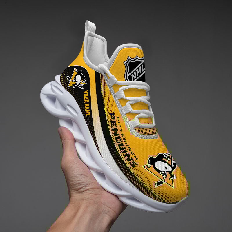 Pittsburgh Penguins Max Soul Shoes Sneakers for Men And Women – NHL Hockey Fan Shoes, Team Sneakers
