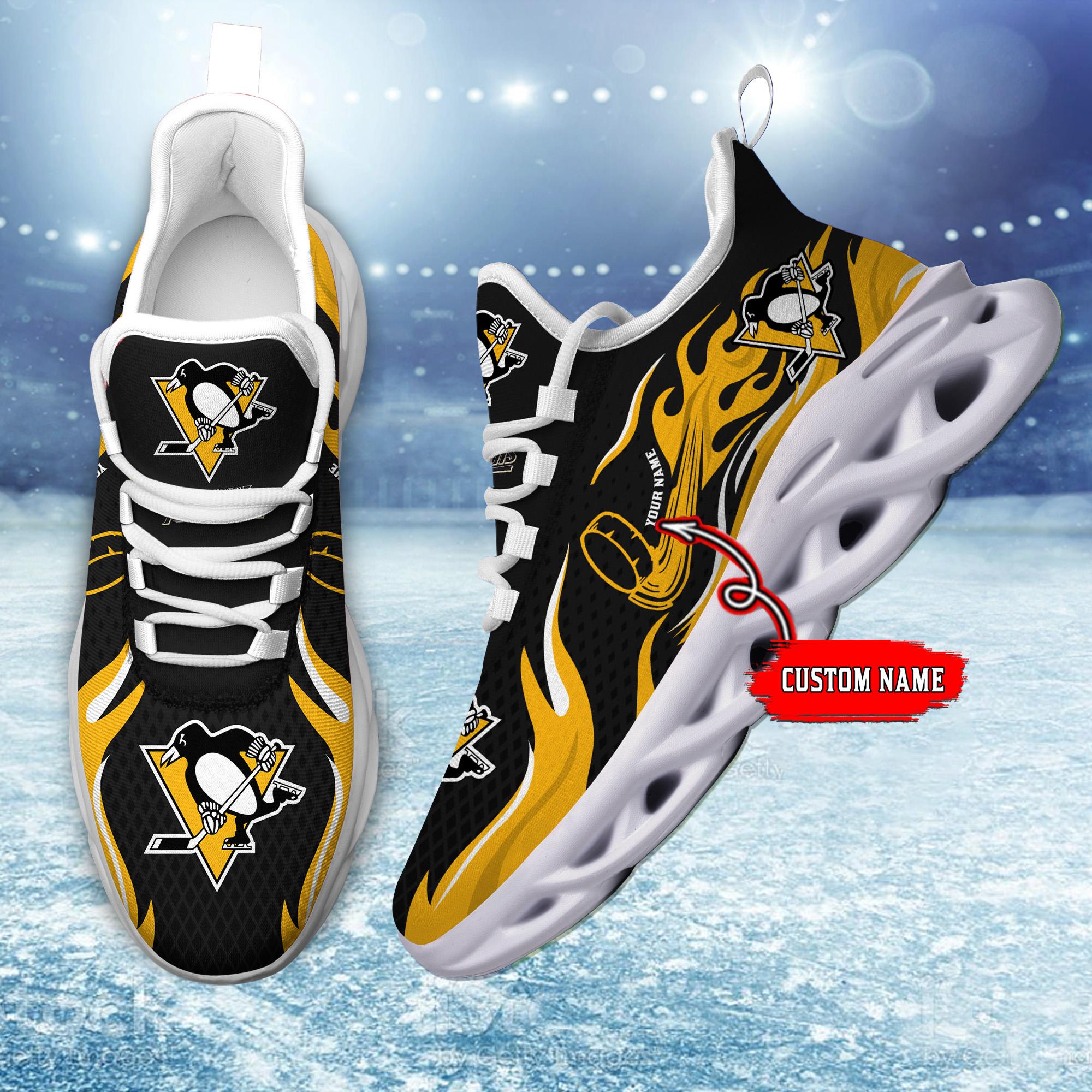 Pittsburgh Penguins Max Soul Shoes Sneakers for Men And Women – NHL Hockey Fan Shoes, Team Sneakers