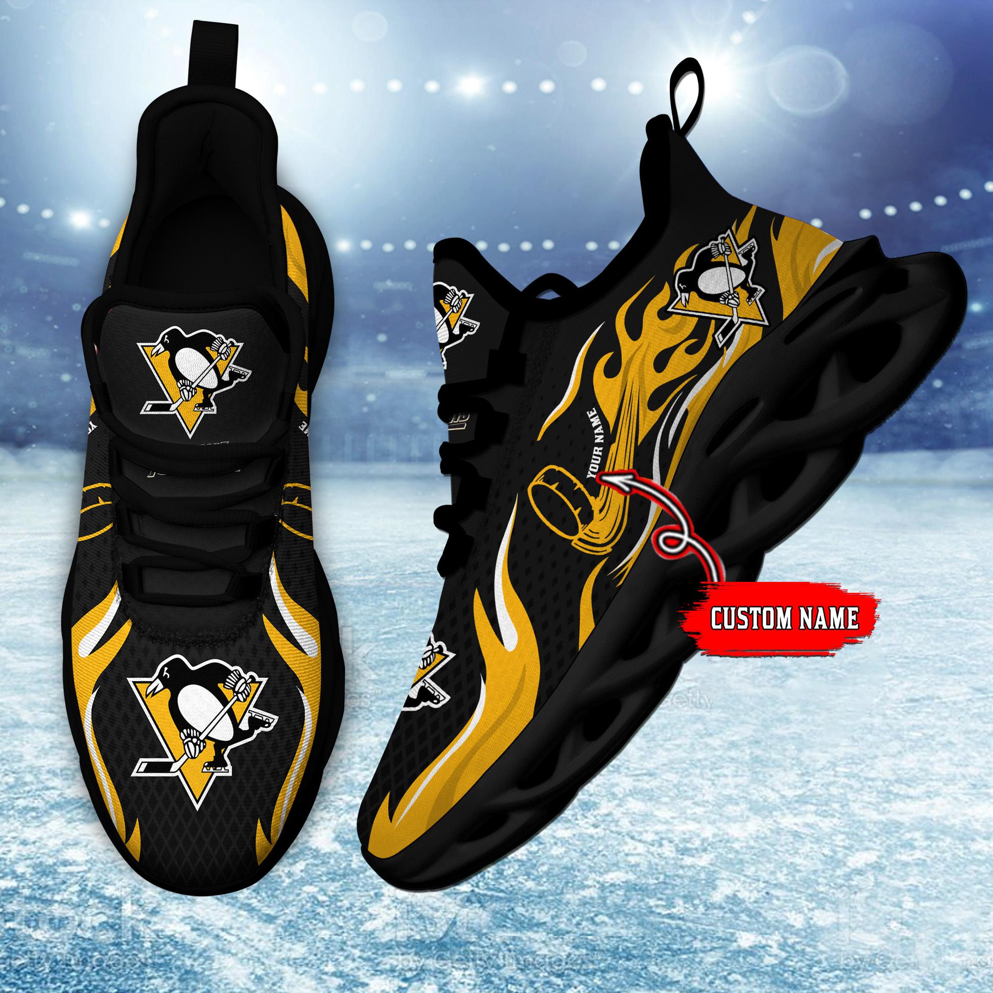 Pittsburgh Penguins Max Soul Shoes Sneakers for Men And Women – NHL Hockey Fan Shoes, Team Sneakers - Image 4