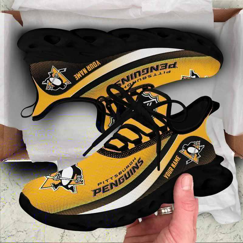 Pittsburgh Penguins Max Soul Shoes Sneakers for Men And Women – NHL Hockey Fan Shoes, Team Sneakers - Image 6