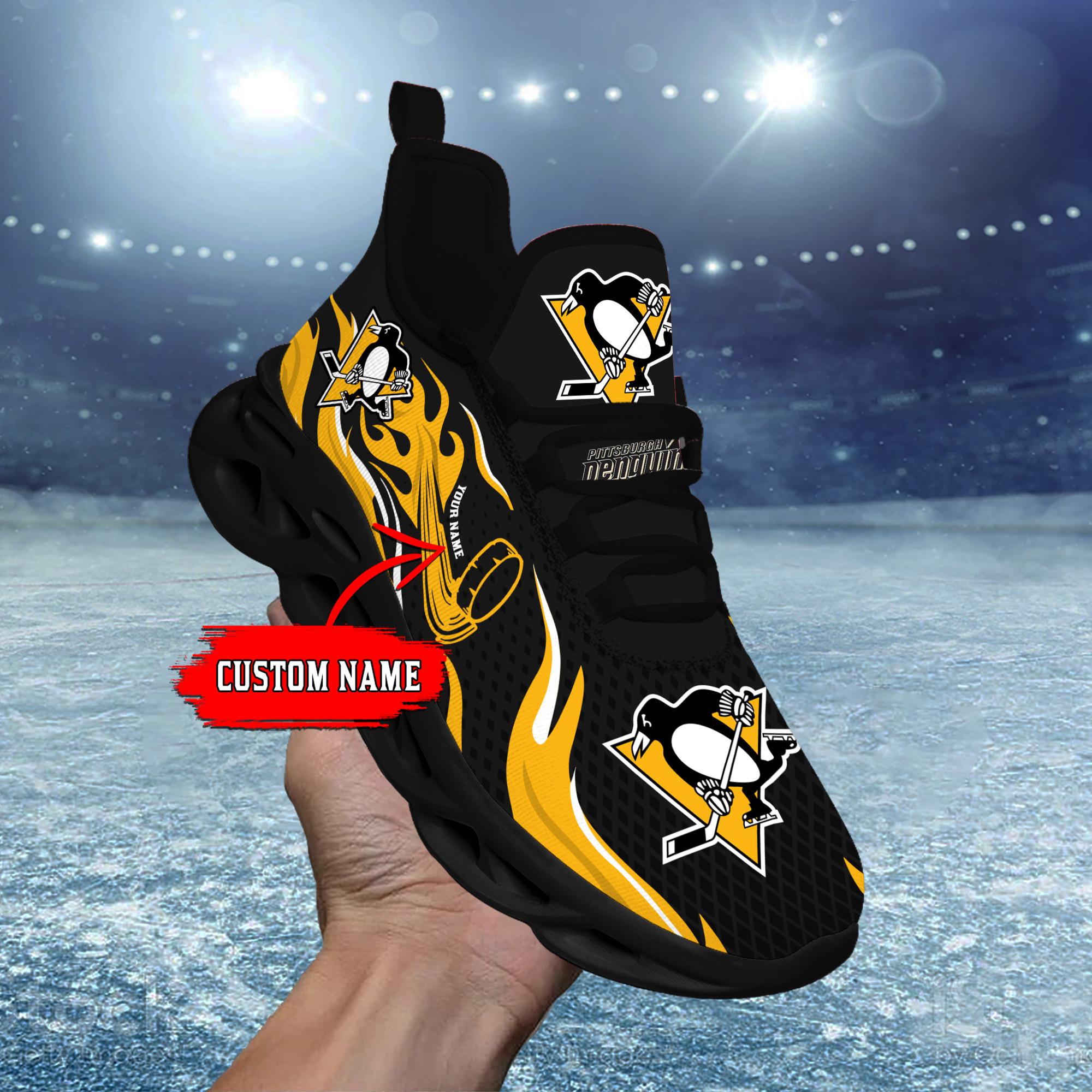Pittsburgh Penguins Max Soul Shoes Sneakers for Men And Women – NHL Hockey Fan Shoes, Team Sneakers - Image 5