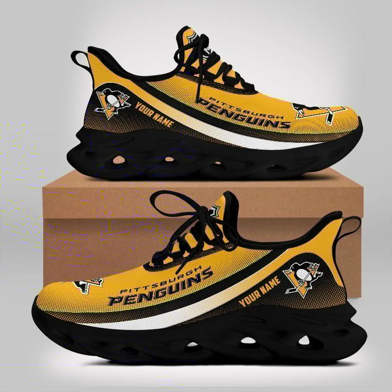 Pittsburgh Penguins Max Soul Shoes Sneakers for Men And Women – NHL Hockey Fan Shoes, Team Sneakers - Image 5