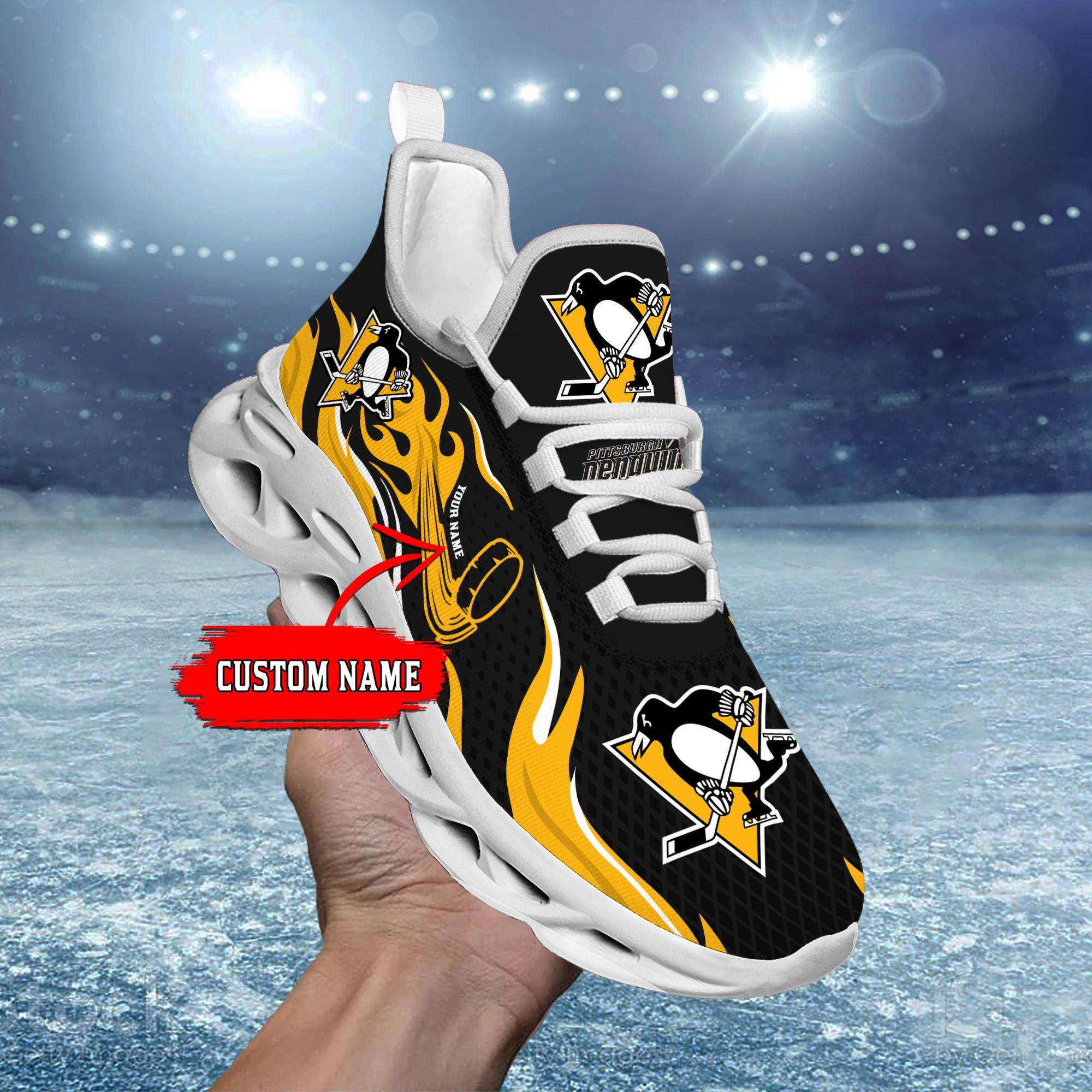 Pittsburgh Penguins Max Soul Shoes Sneakers for Men And Women – NHL Hockey Fan Shoes, Team Sneakers - Image 6