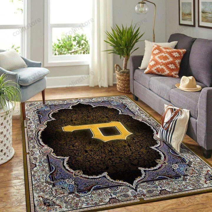 Pittsburgh Pirates Baseball Rectangle Area Rug – Full Print Carpet For Living Room & Bedroom Home Decor