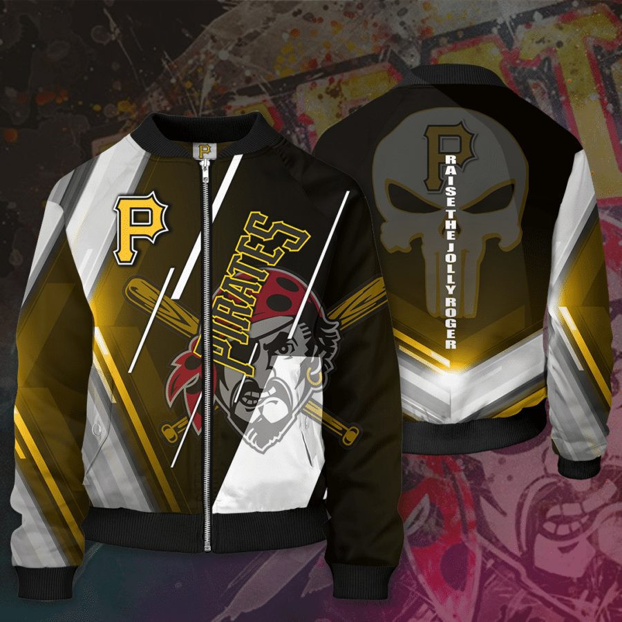 Pittsburgh Pirates Fans Bomber Jacket | MLB Team Jacket for Men & Women | Baseball Fan Gift