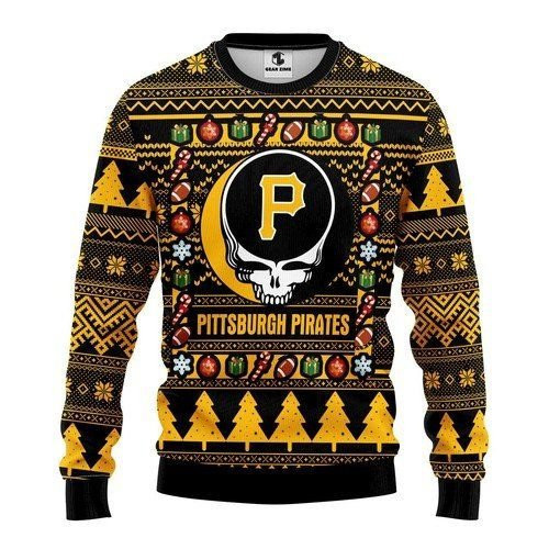 Pittsburgh Pirates Grateful Dead For Unisex Ugly Christmas Sweater,