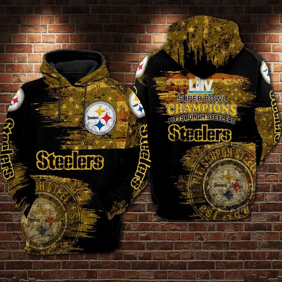 Pittsburgh Steelers 3D All Over Print Hoodie & Zip Hoodie
