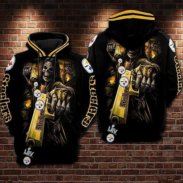 PITTSBURGH STEELERS 3D All Over Print Hoodie & Zip Hoodie