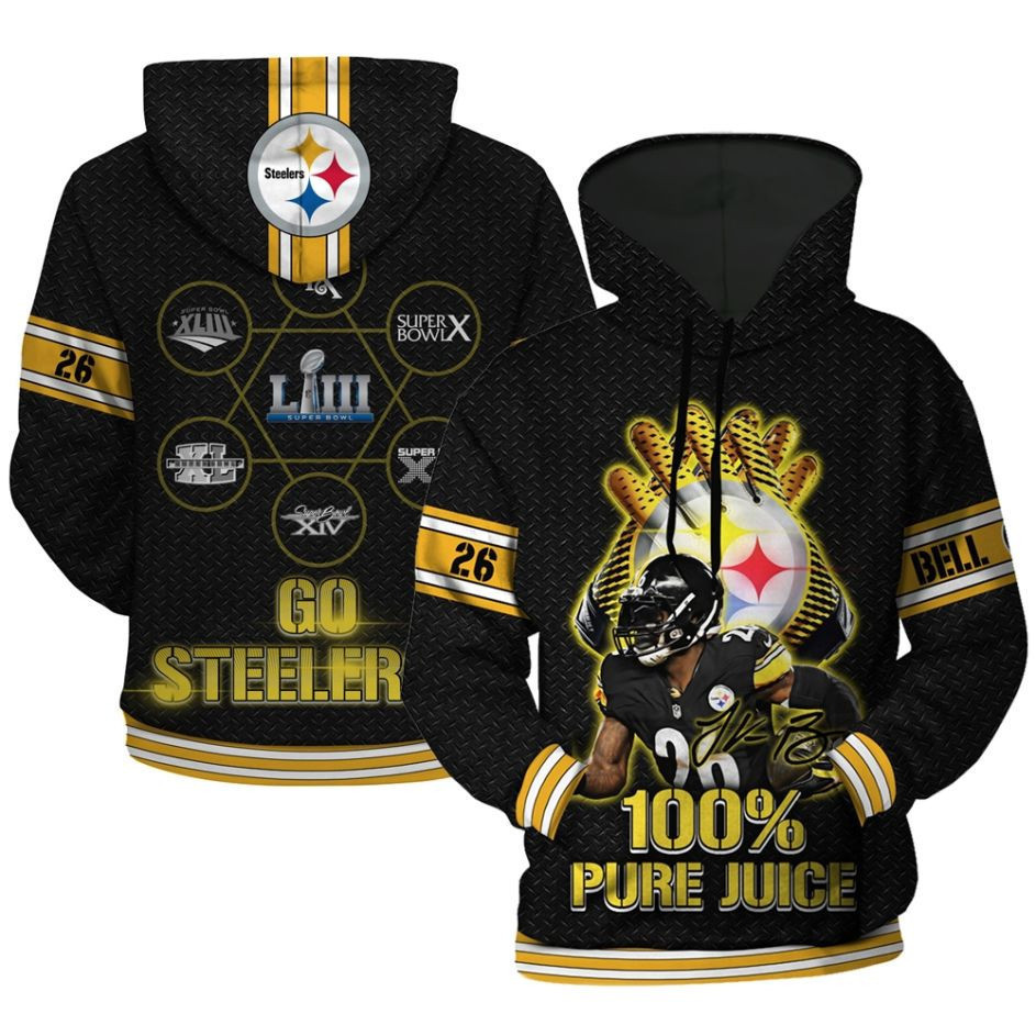 Pittsburgh Steelers 3D All Over Print Hoodie & Zip Hoodie