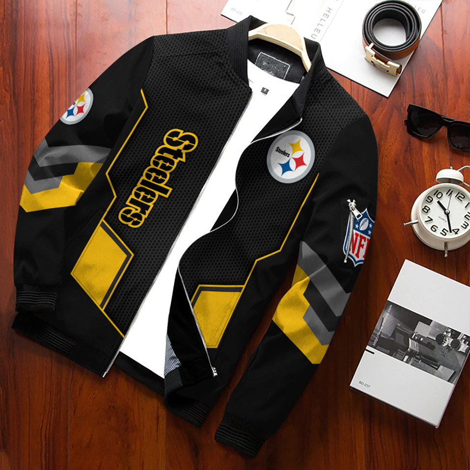 Pittsburgh Steelers Bomber Jacket | NFL Team Jacket for Men & Women | Football Fan Gift