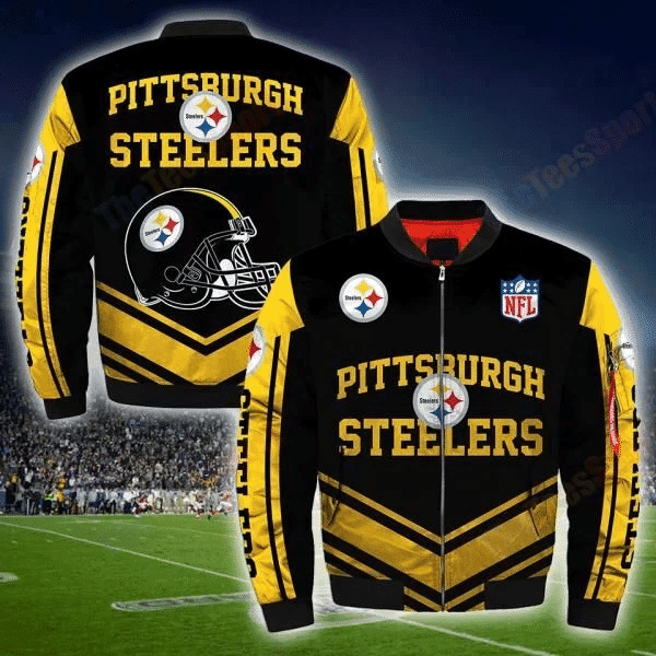 Pittsburgh Steelers Bomber Jacket | NFL Team Jacket for Men & Women | Football Fan Gift