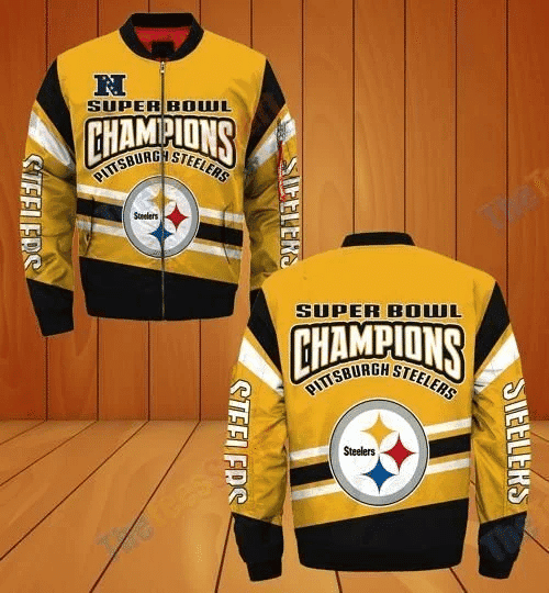 Pittsburgh Steelers Bomber Jacket | NFL Team Jacket for Men & Women | Football Fan Gift
