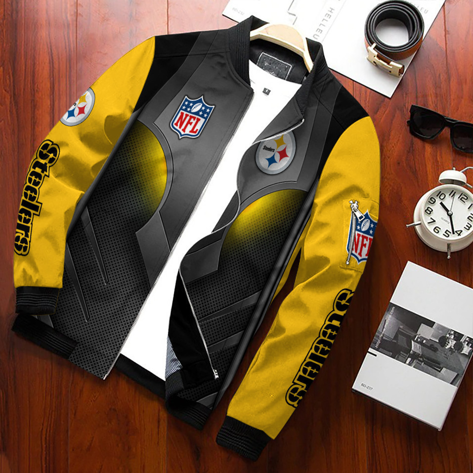 Pittsburgh Steelers Bomber Jacket | NFL Team Jacket for Men & Women | Football Fan Gift