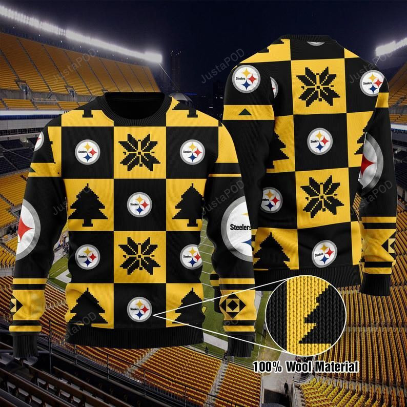 Pittsburgh Steelers Football Ugly Christmas Sweater, Perfect Holiday Gift