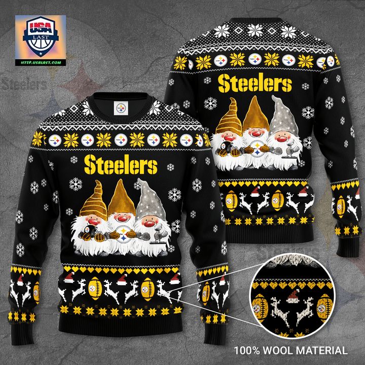 Pittsburgh Steelers Gnome De Noel Christmas Ugly Sweater