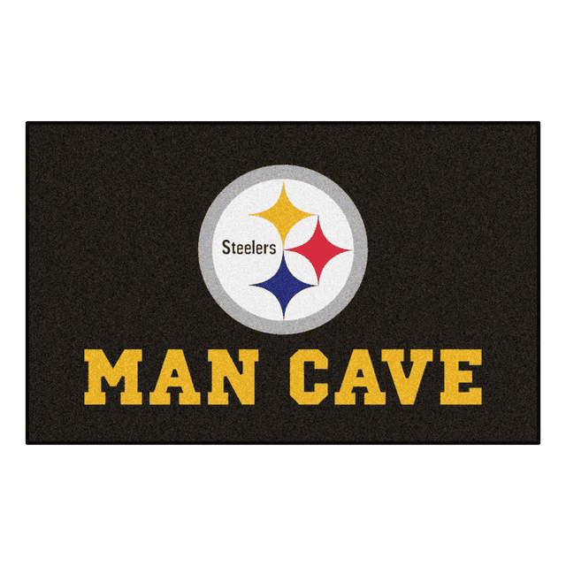 Pittsburgh Steelers Man Cave 3D Rectangle Area Rug – Full Print Carpet For Living Room & Bedroom Home Decor