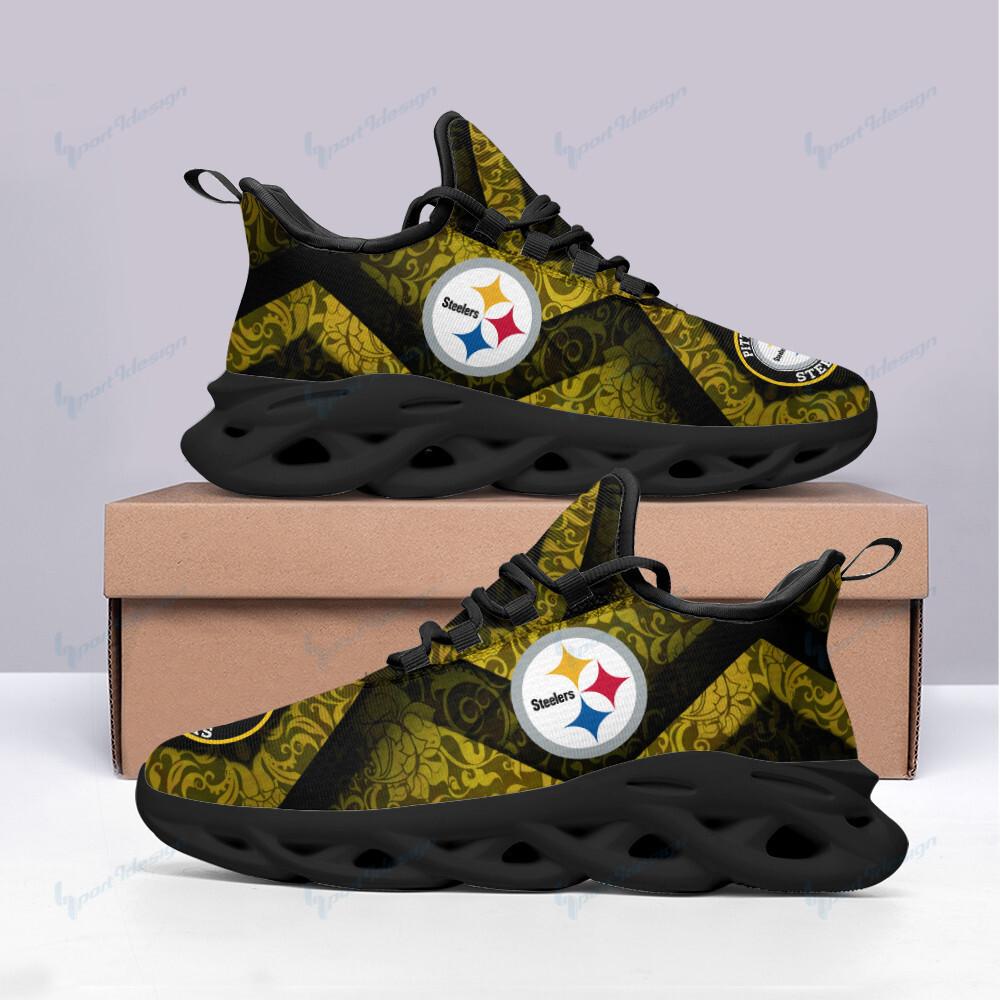 Pittsburgh Steelers Max Soul Shoes Sneakers for Men And Women – NFL Football Fan Shoes, Team Sneakers - Image 3