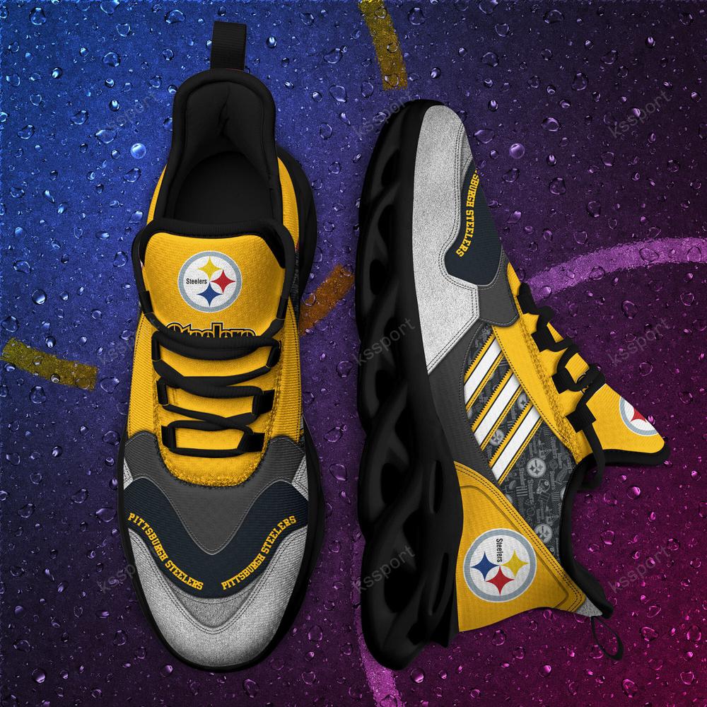 Pittsburgh Steelers Max Soul Shoes Sneakers for Men And Women – NFL Football Fan Shoes, Team Sneakers - Image 3
