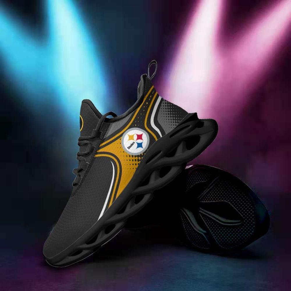 Pittsburgh Steelers Max Soul Shoes Sneakers for Men And Women – NFL Football Fan Shoes, Team Sneakers - Image 3