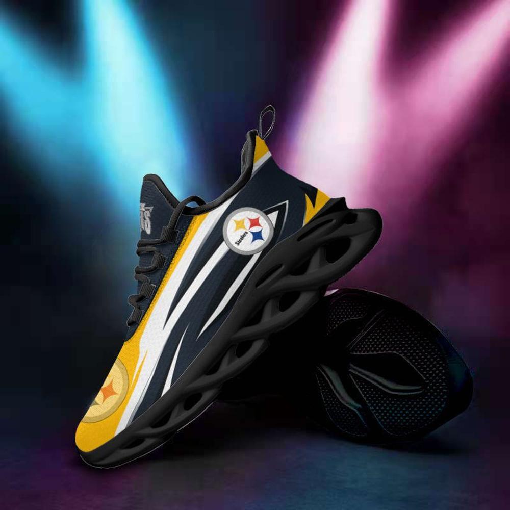 Pittsburgh Steelers Max Soul Shoes Sneakers for Men And Women – NFL Football Fan Shoes, Team Sneakers - Image 3
