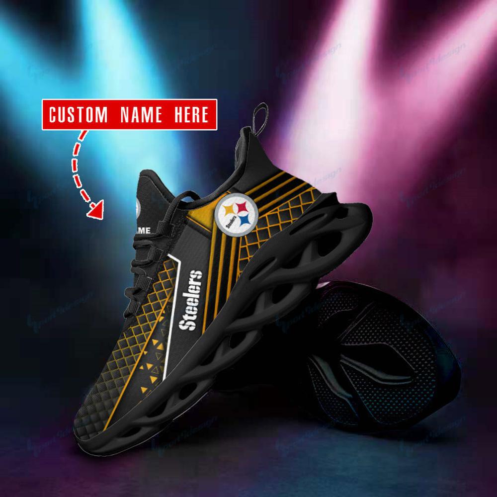 Pittsburgh Steelers Max Soul Shoes Sneakers for Men And Women – NFL Football Fan Shoes, Team Sneakers - Image 3