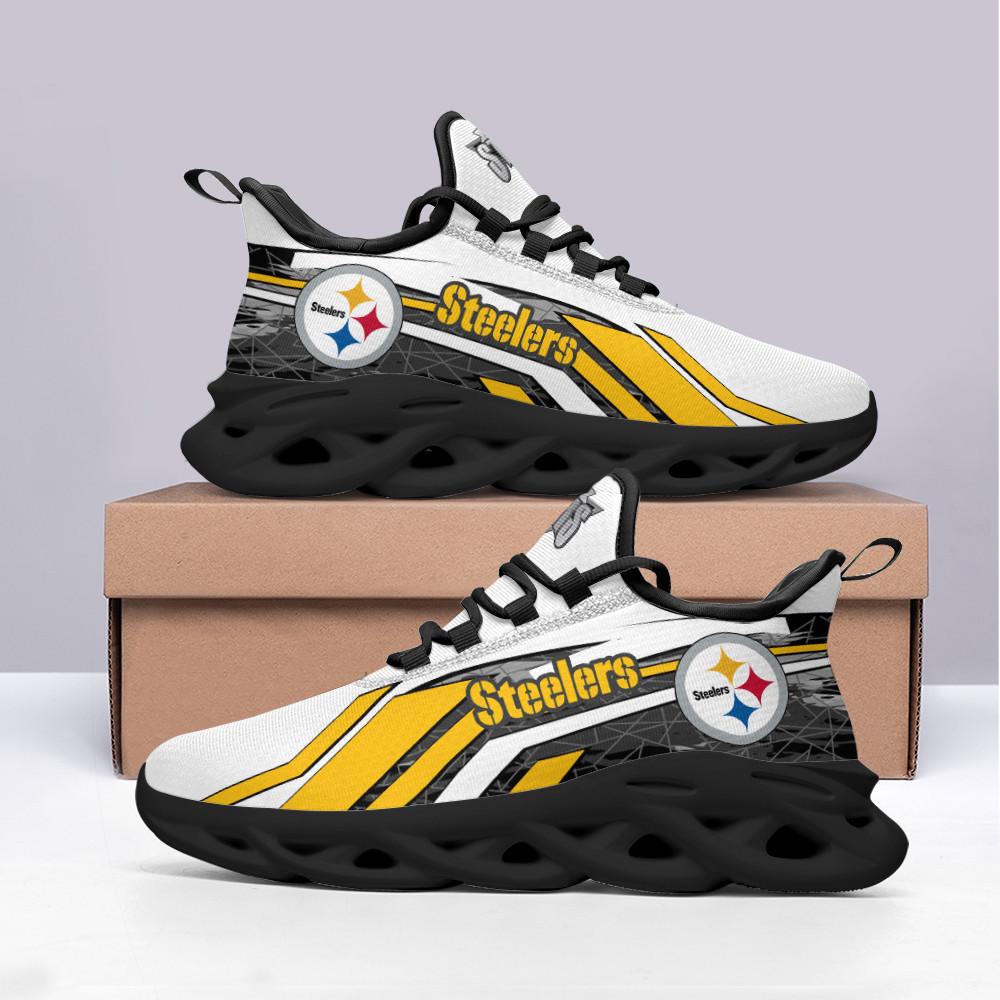 Pittsburgh Steelers Max Soul Shoes Sneakers for Men And Women – NFL Football Fan Shoes, Team Sneakers - Image 4