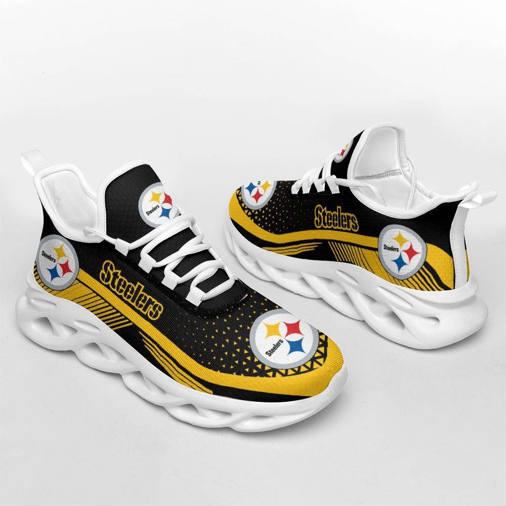 Pittsburgh Steelers Max Soul Shoes Sneakers for Men And Women – NFL Football Fan Shoes, Team Sneakers