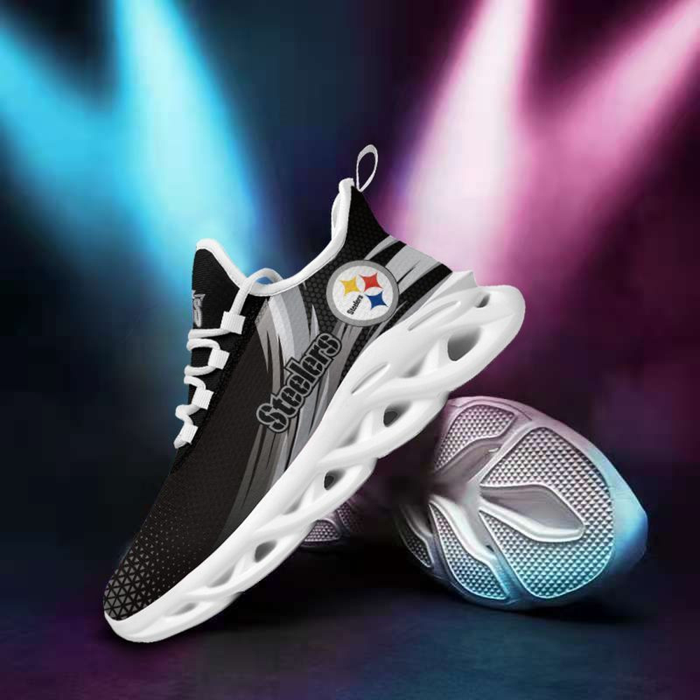 Pittsburgh Steelers Max Soul Shoes Sneakers for Men And Women – NFL Football Fan Shoes, Team Sneakers