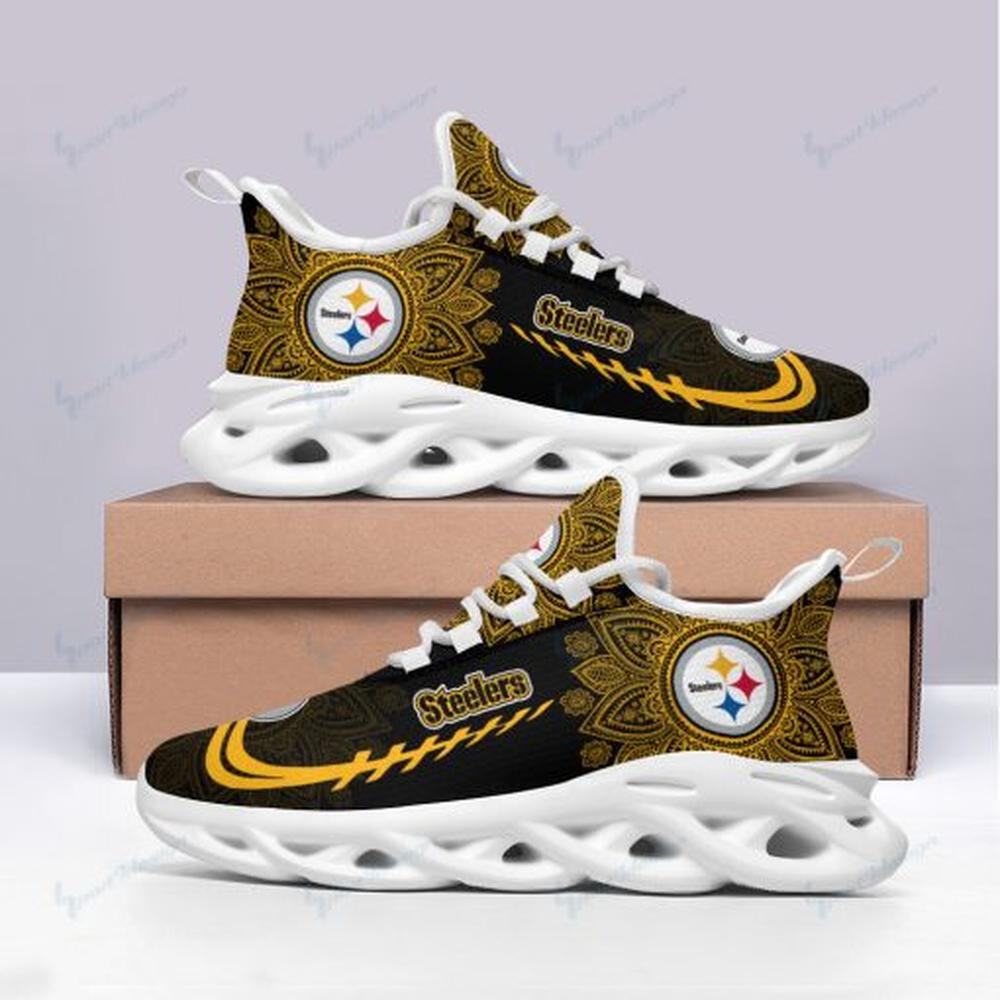 Pittsburgh Steelers Max Soul Shoes Sneakers for Men And Women – NFL Football Fan Shoes, Team Sneakers - Image 5