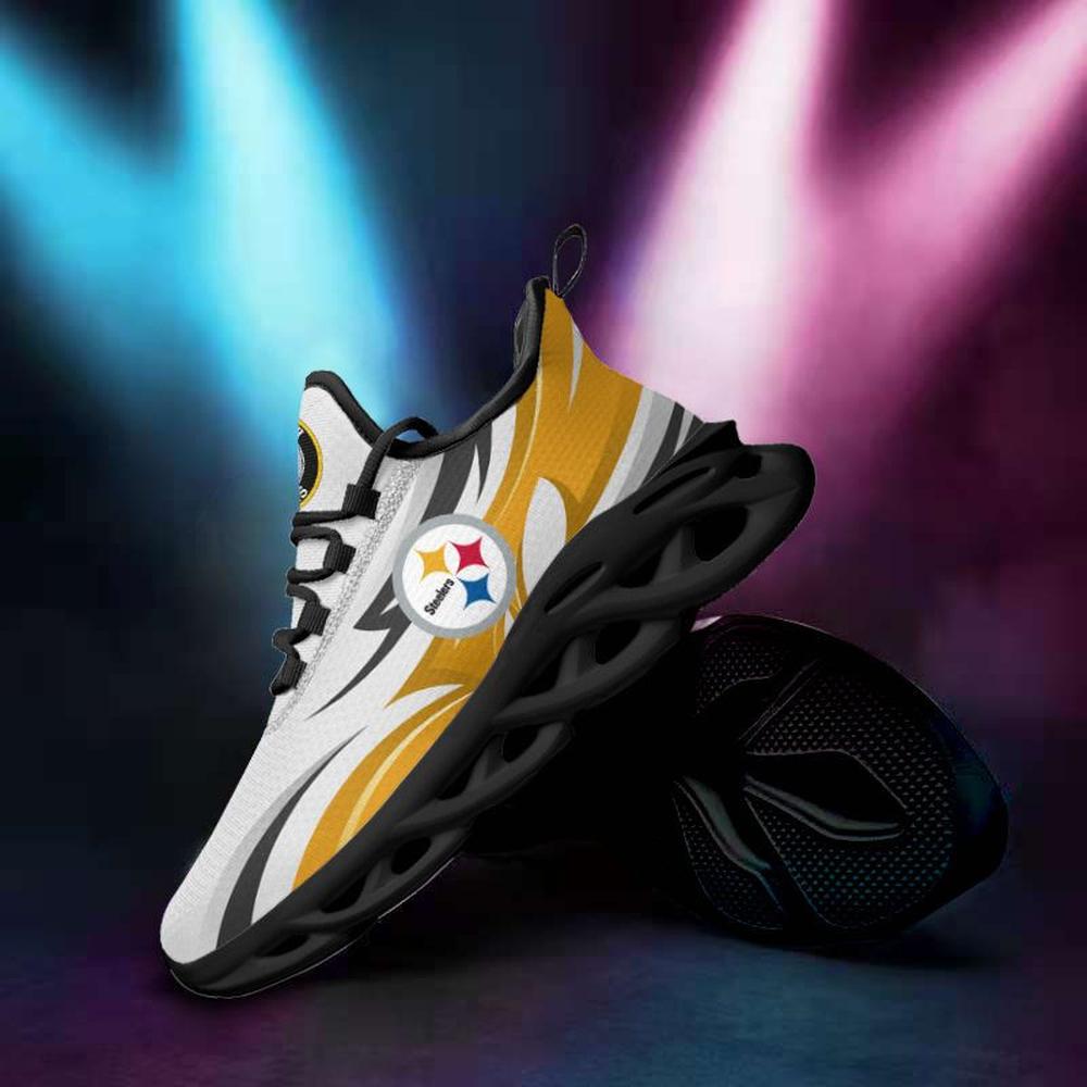 Pittsburgh Steelers Max Soul Shoes Sneakers for Men And Women – NFL Football Fan Shoes, Team Sneakers - Image 3