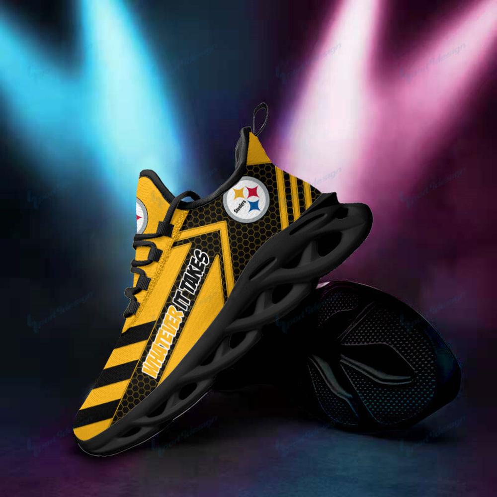 Pittsburgh Steelers Max Soul Shoes Sneakers for Men And Women – NFL Football Fan Shoes, Team Sneakers - Image 5