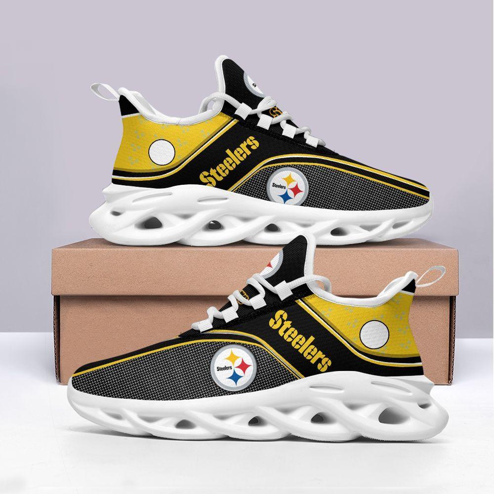 Pittsburgh Steelers Max Soul Shoes Sneakers for Men And Women – NFL Football Fan Shoes, Team Sneakers - Image 4