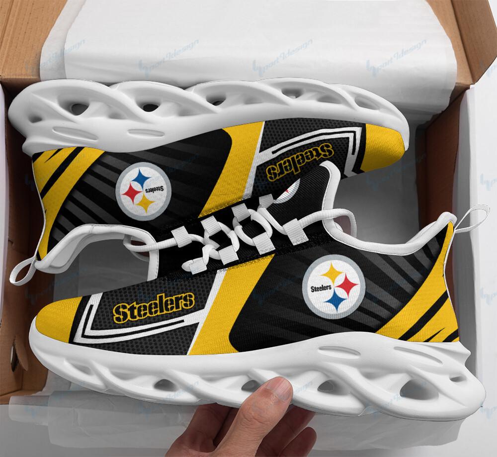 Pittsburgh Steelers Max Soul Shoes Sneakers for Men And Women – NFL Football Fan Shoes, Team Sneakers - Image 3