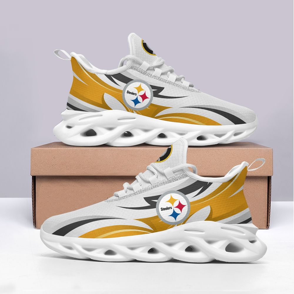 Pittsburgh Steelers Max Soul Shoes Sneakers for Men And Women – NFL Football Fan Shoes, Team Sneakers