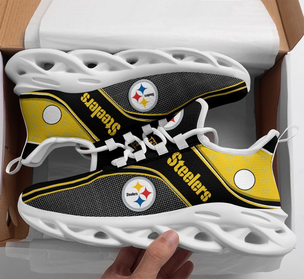 Pittsburgh Steelers Max Soul Shoes Sneakers for Men And Women – NFL Football Fan Shoes, Team Sneakers