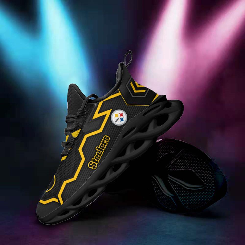 Pittsburgh Steelers Max Soul Shoes Sneakers for Men And Women – NFL Football Fan Shoes, Team Sneakers - Image 3