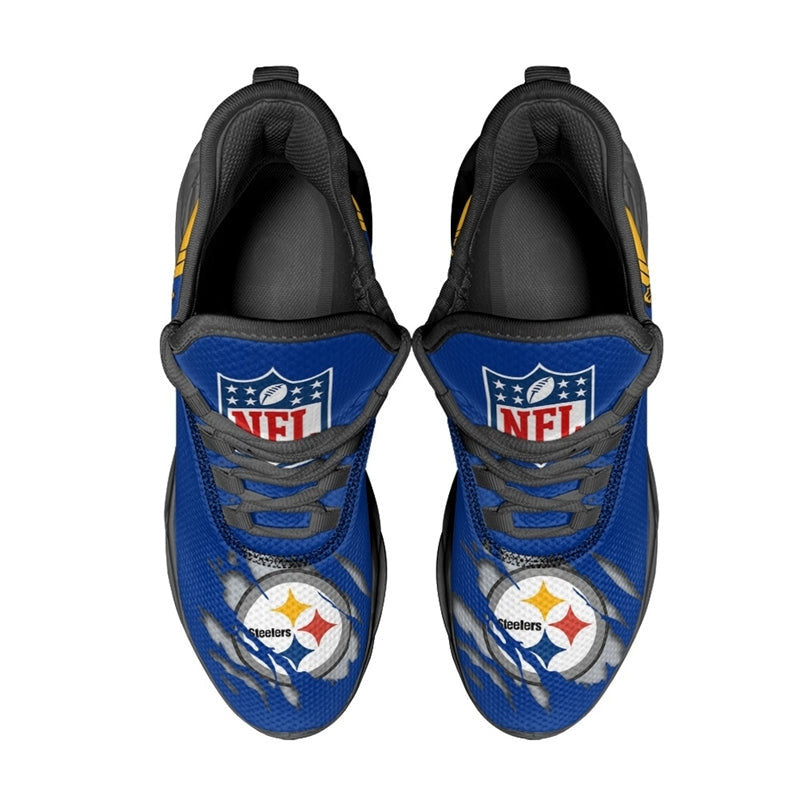Pittsburgh Steelers Max Soul Shoes Sneakers for Men And Women – NFL Football Fan Shoes, Team Sneakers - Image 6